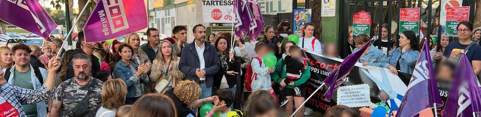 El PSOE exige a Moreno Bonilla “que acaben los recortes” en la educación pública porque “hurtan derechos a los niños con necesidades especiales”