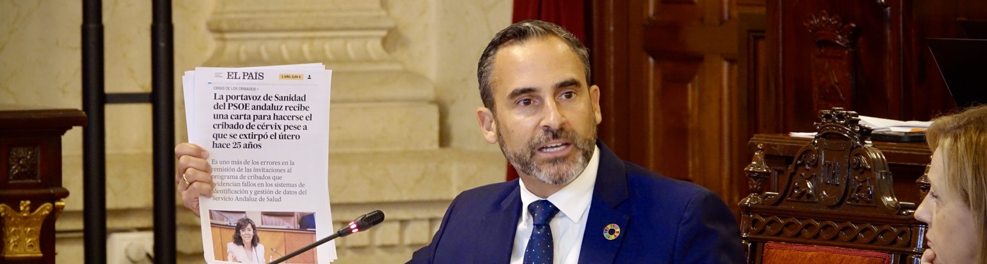 Pérez acusa a De la Torre de “sumarse al plan premeditado de Moreno Bonilla para privatizar la sanidad pública”